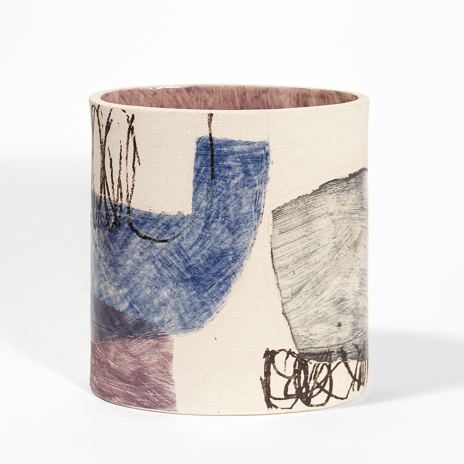 Medium Narrow Oval Vessel by Louise McNiff