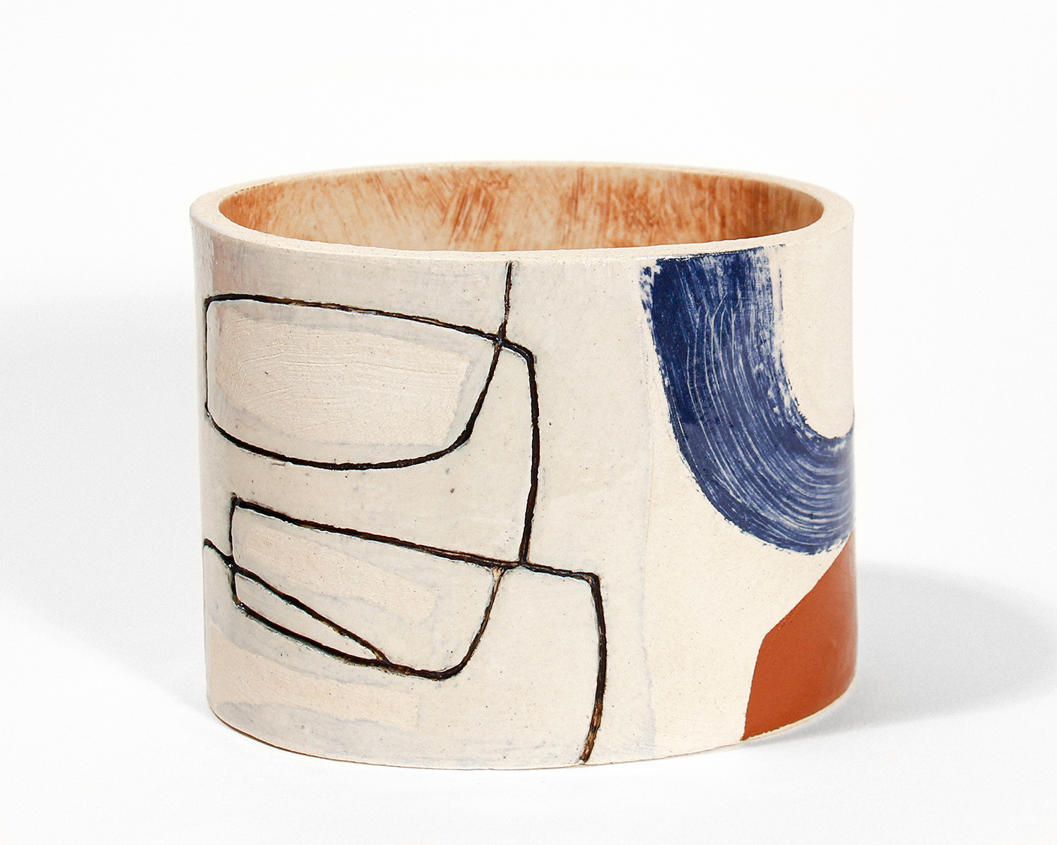 Medium Oval Vessel by Louise McNiff
