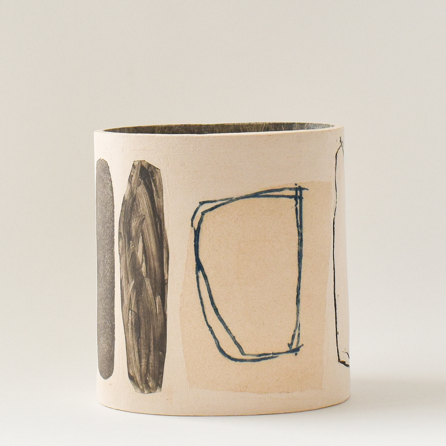 Narrow Oval Vessel, medium by Louise McNiff