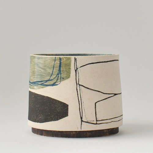 Medium Oval with Foot by Louise McNiff - alternative image