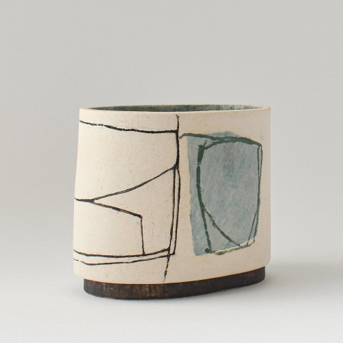 Medium Oval with Foot by Louise McNiff - alternative image