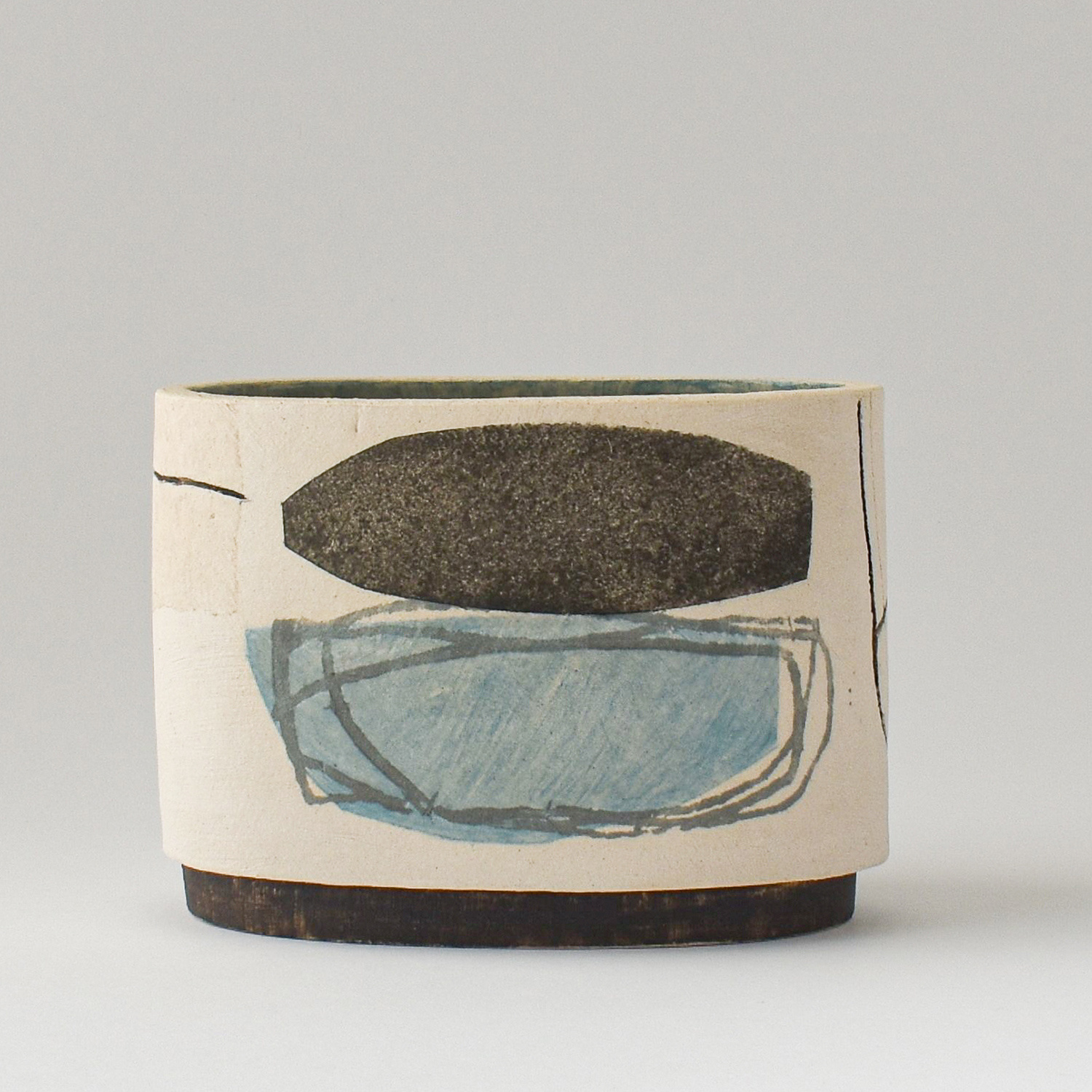 Small Oval with Foot by Louise McNiff