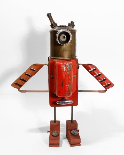 Gen One Robot-Red Flying Bot