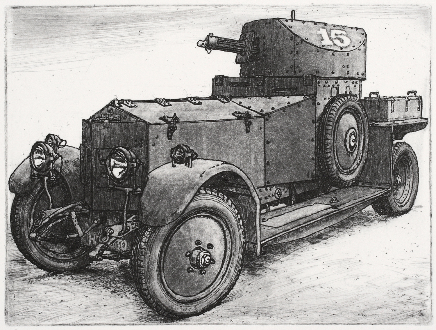 Rolls Royce Armoured Car by Nicholas Ward