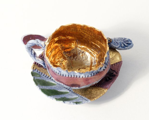 Cup & Saucer with Spoon by Pam Schomberg - alternative image