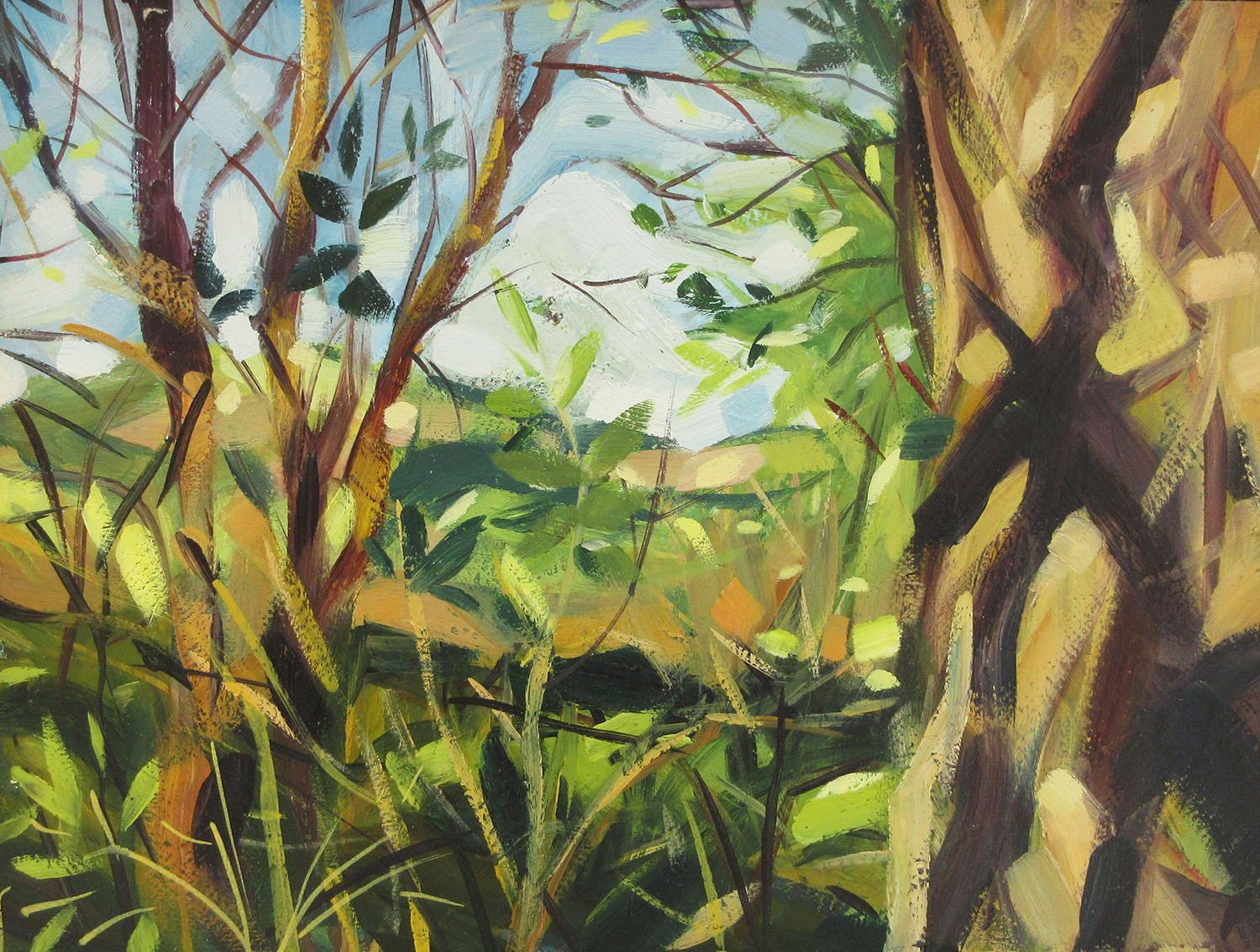 The Hills Beyond the Hedgerow by Peter Clayton
