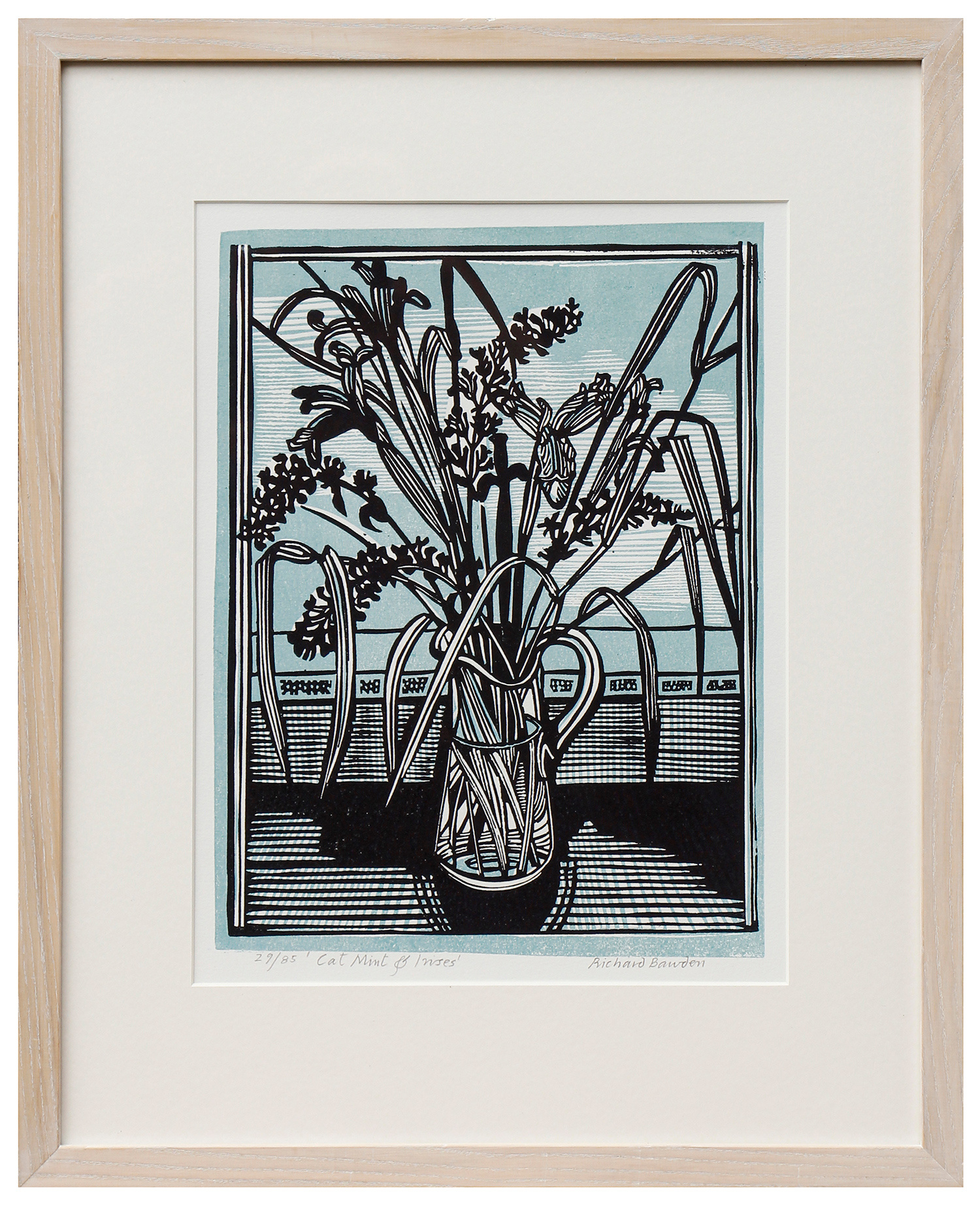 Catmint & Irises by Richard Bawden