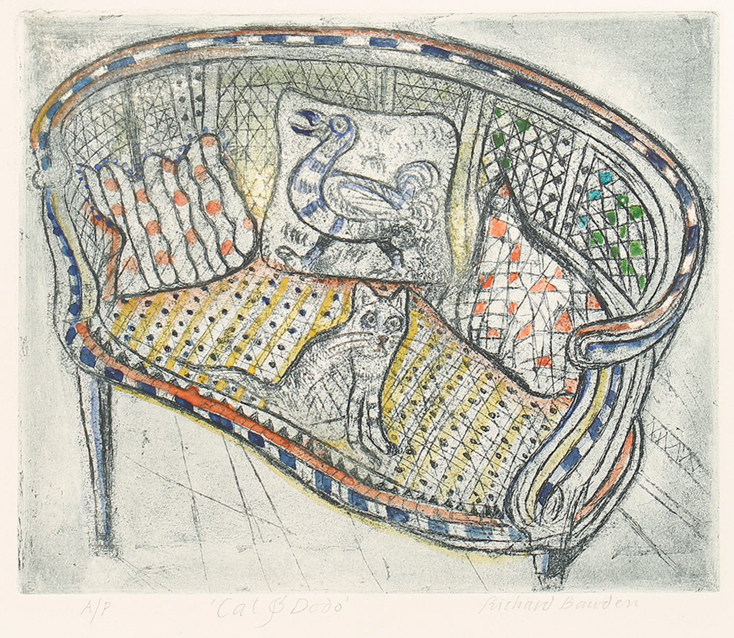 Cat & Dodo by Richard Bawden