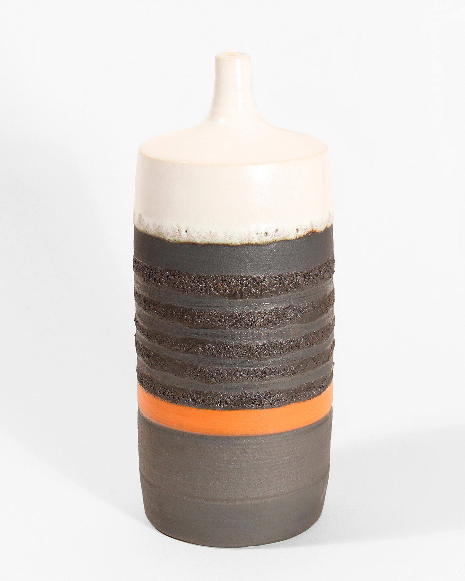Black/White/Orange Bottle by Rosalie Dodds