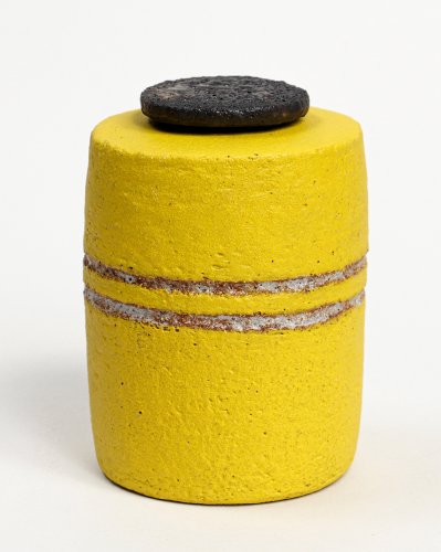 Yellow Lidded Pot