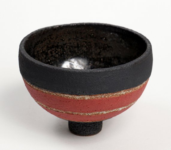 Red/Black Bowl, small by Rosalie Dodds - alternative image
