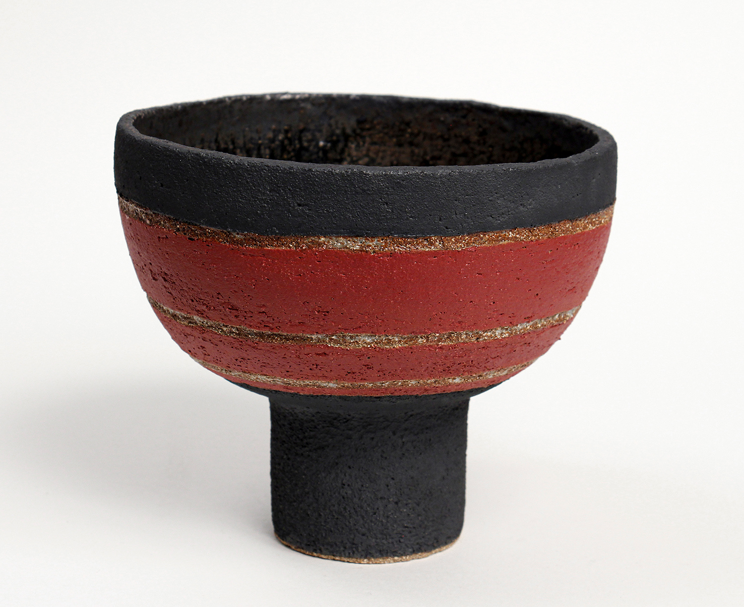 Red/Black Bowl, larger by Rosalie Dodds