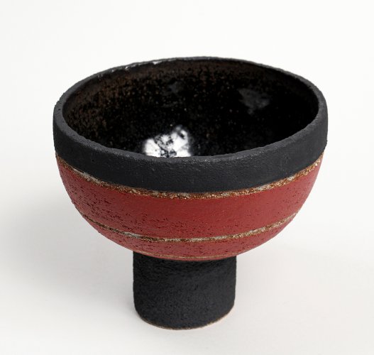 Red/Black Bowl, larger by Rosalie Dodds - alternative image