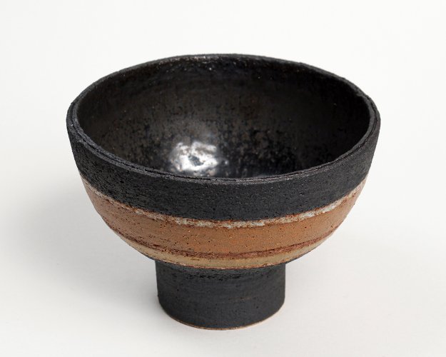 Black/Tan/Orange Bowl by Rosalie Dodds - alternative image