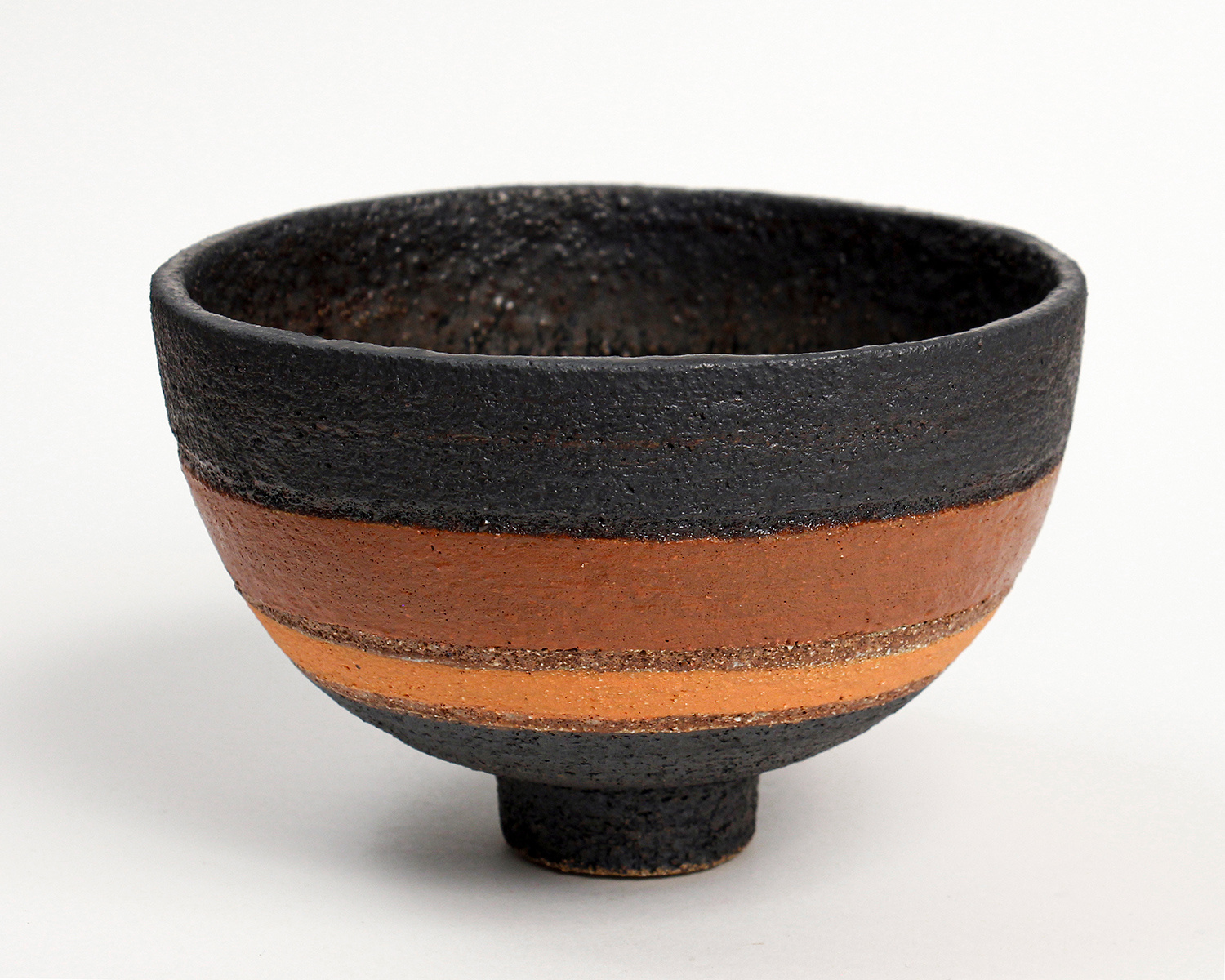 Black/Tan/Ochre Bowl by Rosalie Dodds
