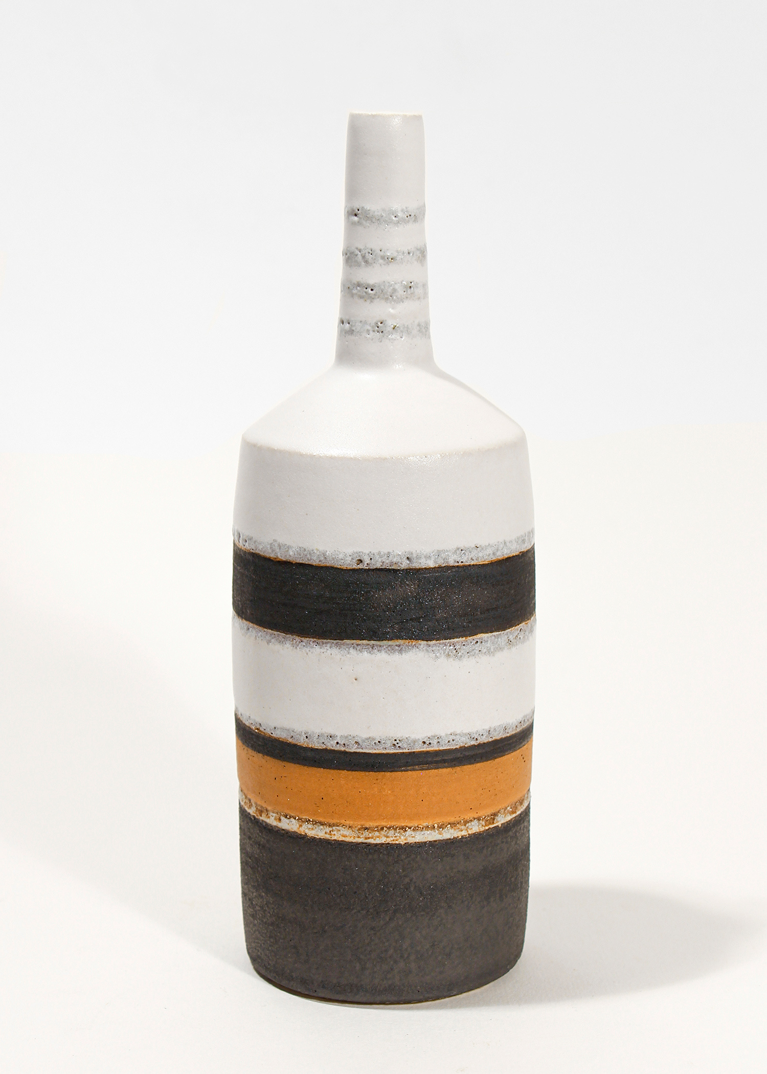 White/Black & Orange Bottle by Rosalie Dodds