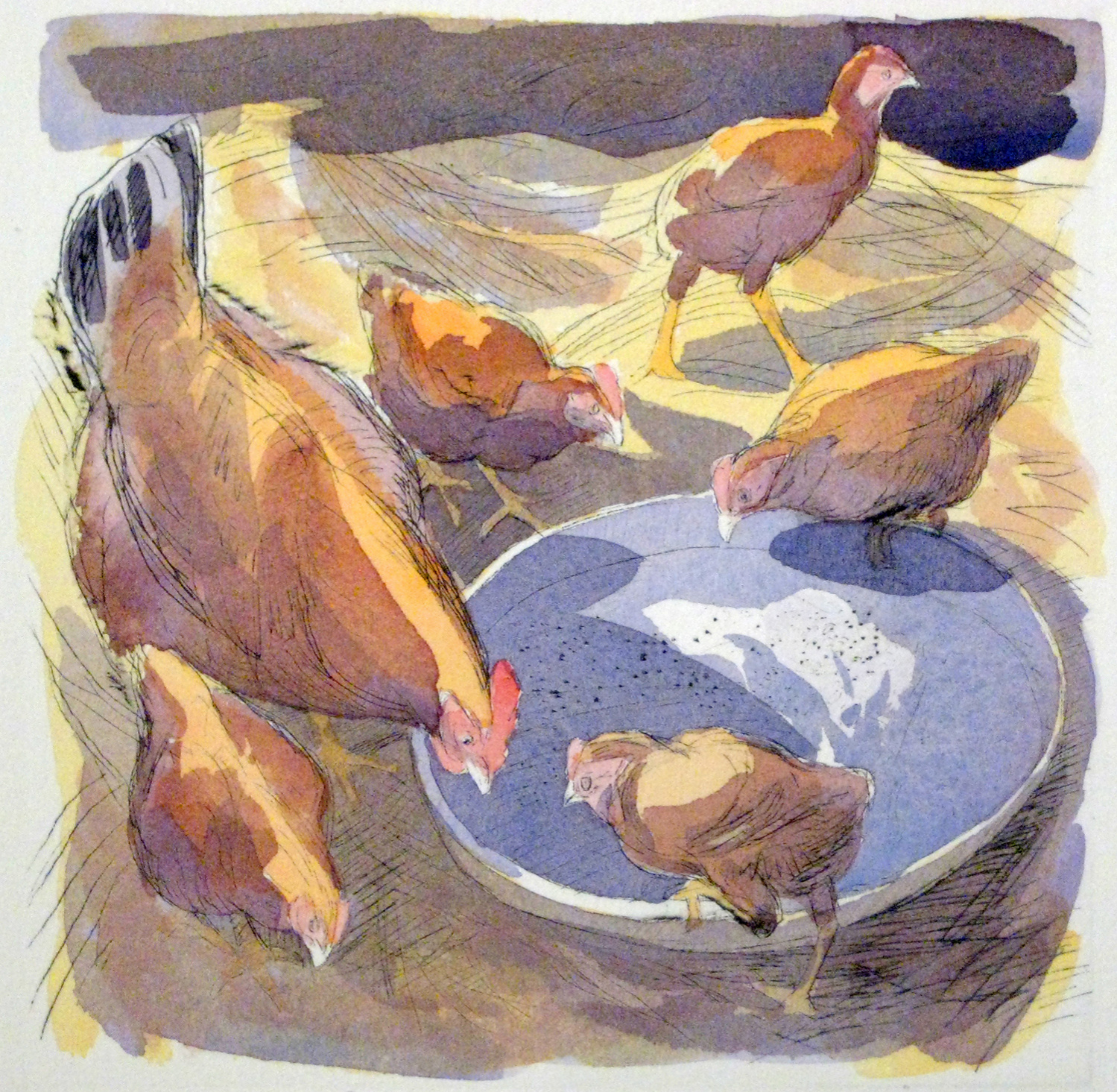 Hen & Chicks by Robert Greenhalf