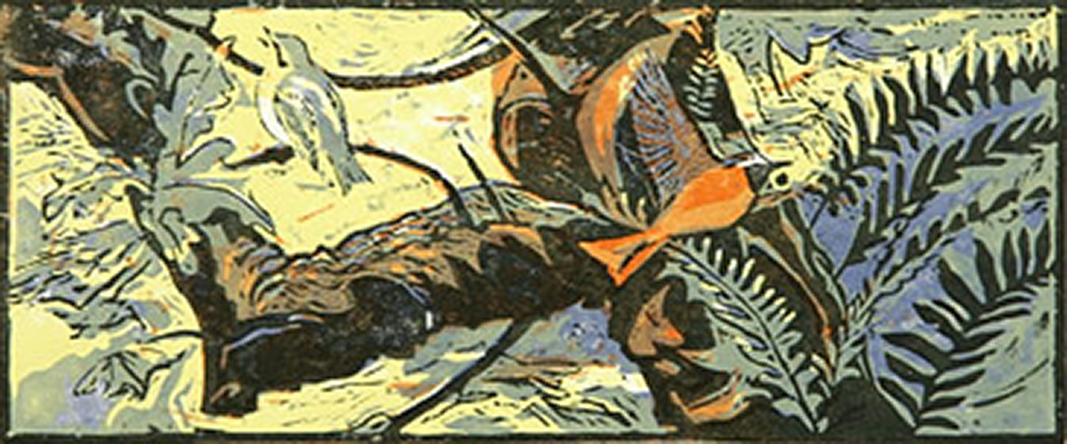 Redstart & Woodwarbler by Robert Greenhalf