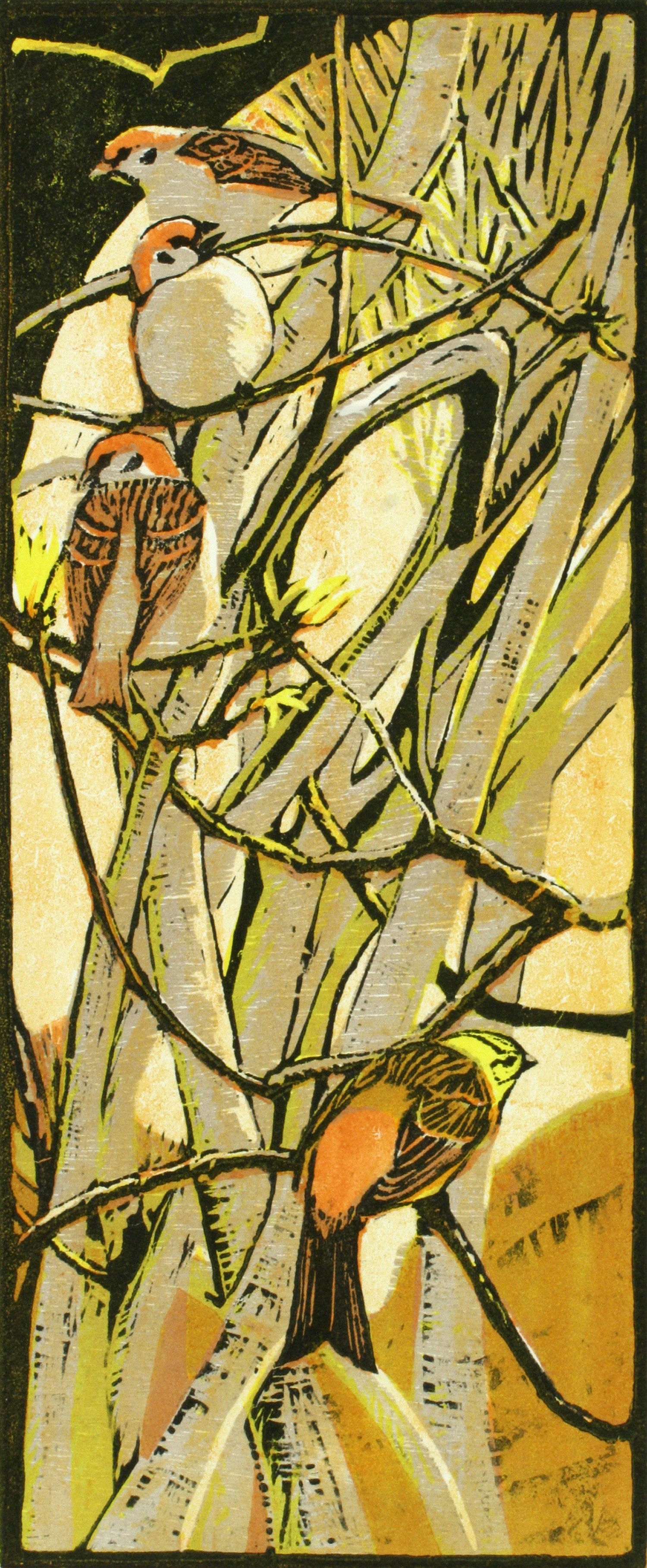 Tree Sparrows by Robert Greenhalf