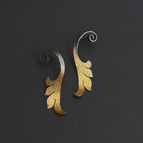 Acanthus Scroll Earrings