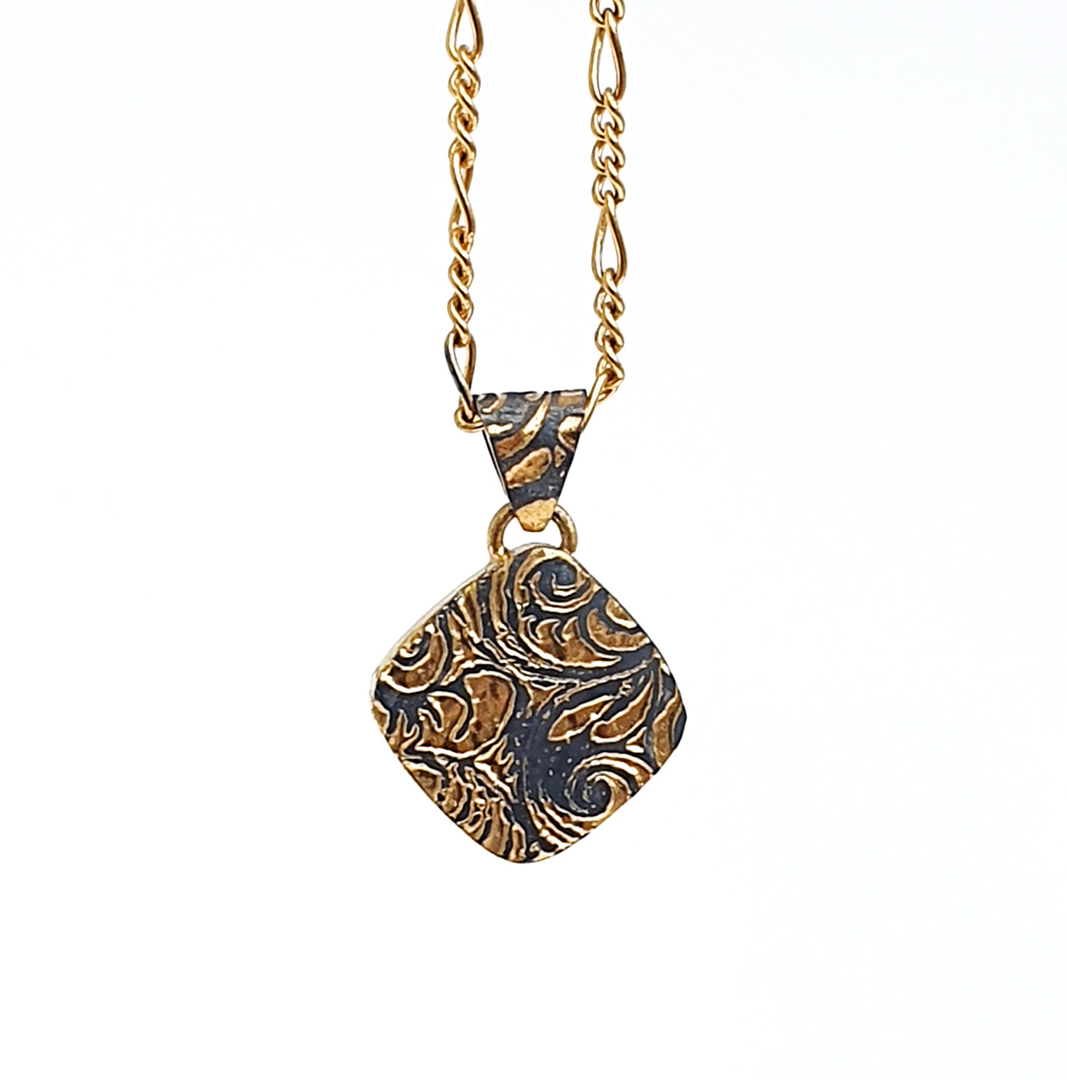 Sgraffito Pendant by Rachael Plassard