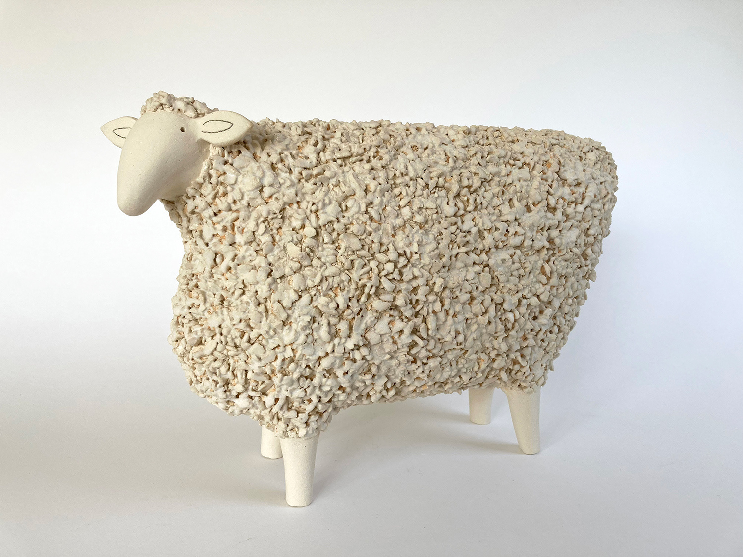 White Sheep (textured fleece) by Russell Wilson