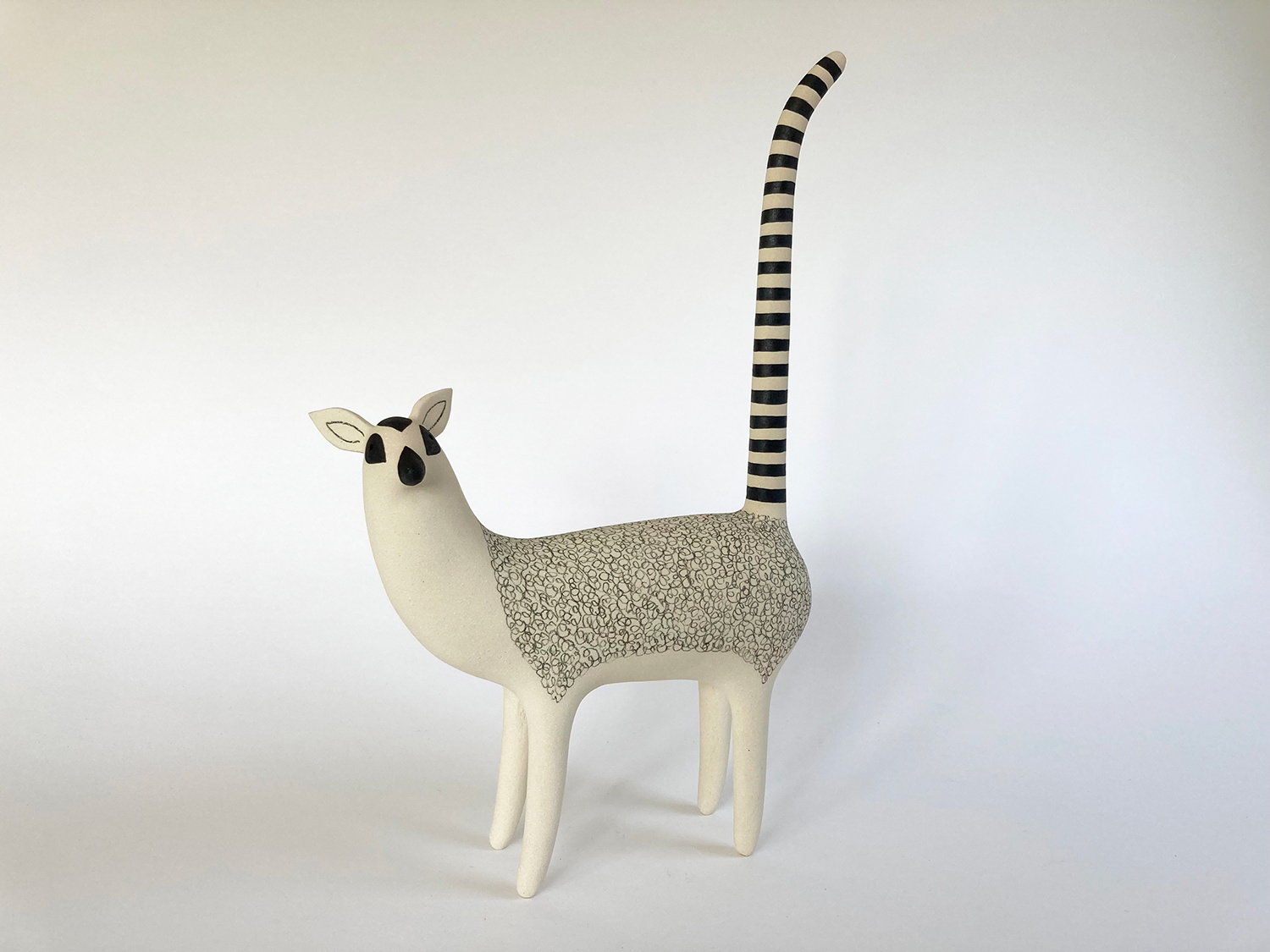 Ring-tailed Lemur (facing to side) by Russell Wilson