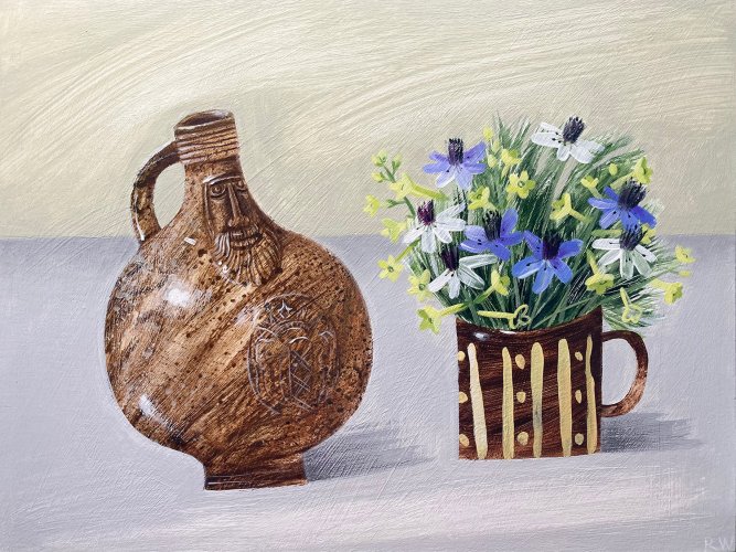 The Witch Bottle, Summer Flowers and Slipware