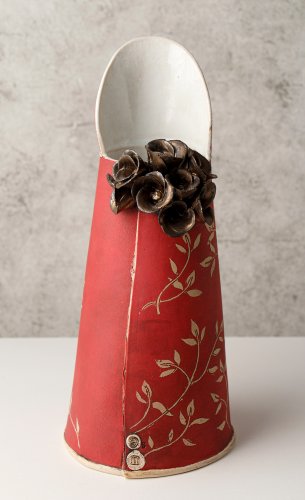 Red & Gold Jug with Flowers, medium by Sarah Dunstan - alternative image