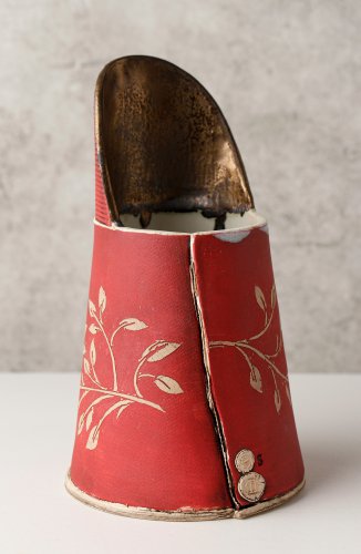 Red & Gold Jug, small by Sarah Dunstan - alternative image