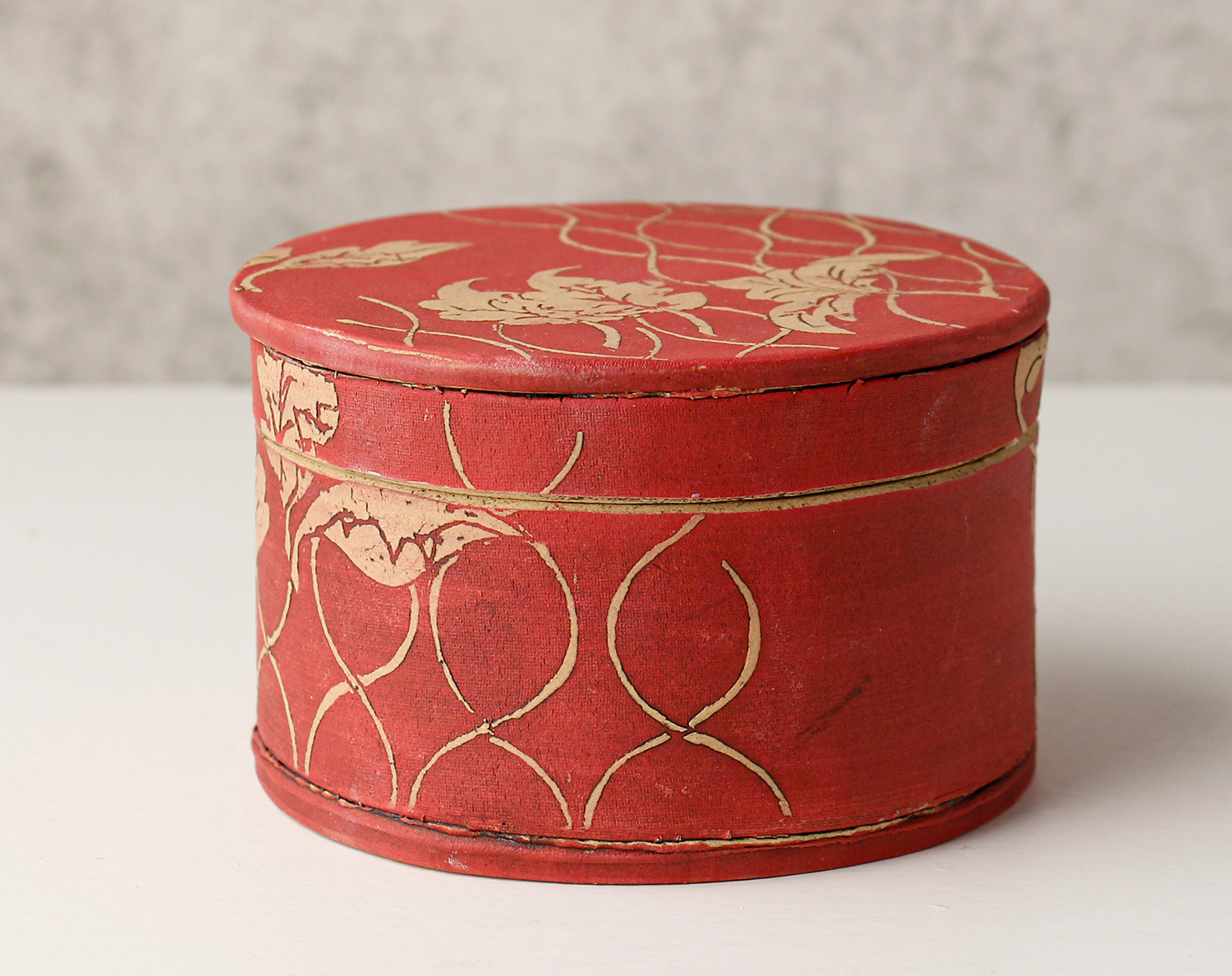 Red & Gold Treasure Box by Sarah Dunstan