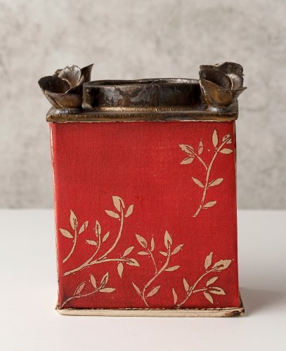 Red & Gold Flower Brick, small