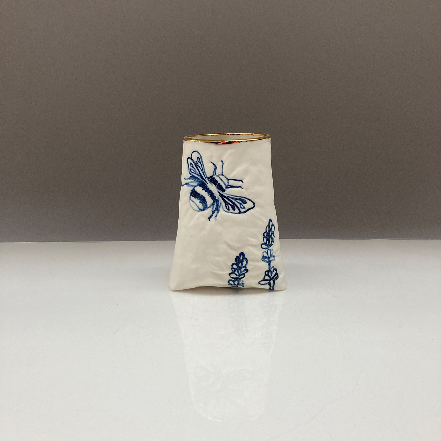 Vase, Bees and Lavender by Sarah Grove