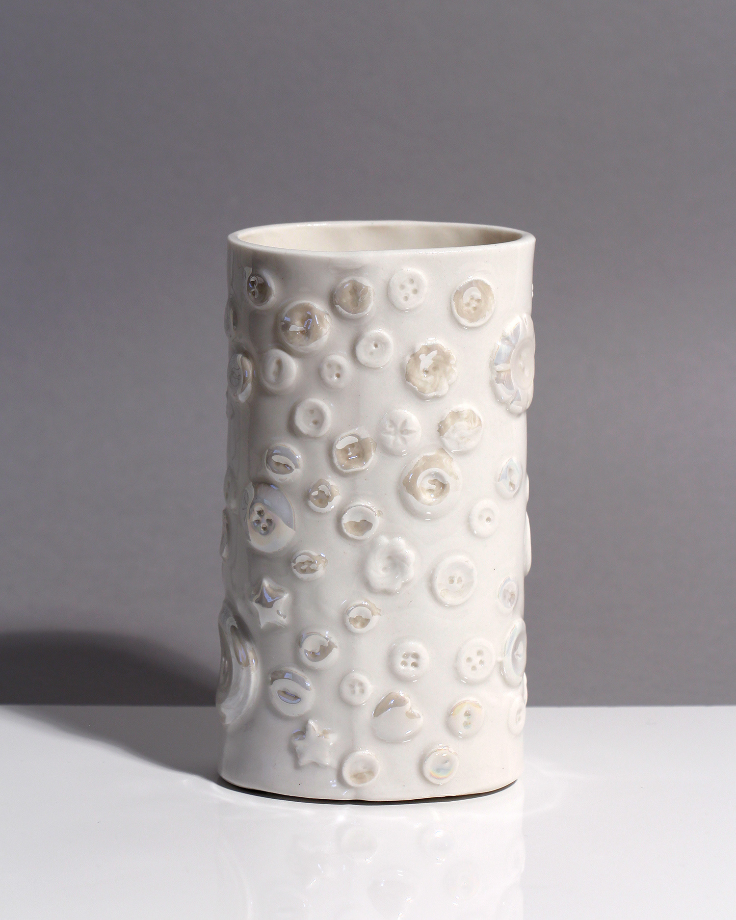 Buttons Oval Vase by Sarah Grove