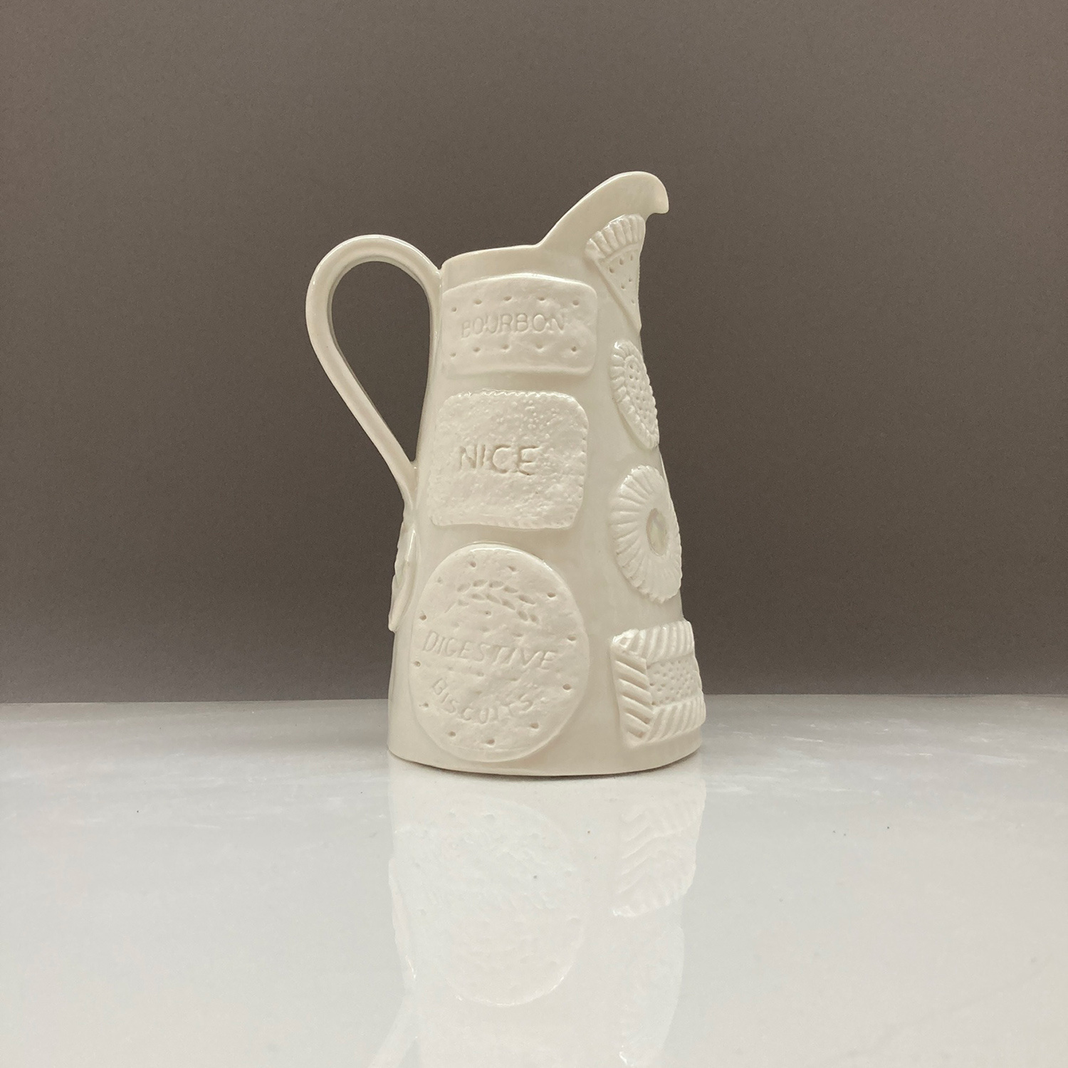 Jug, Biscuit by Sarah Grove