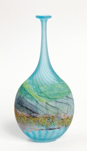 Sea Shore Flint Flattened Flask, small