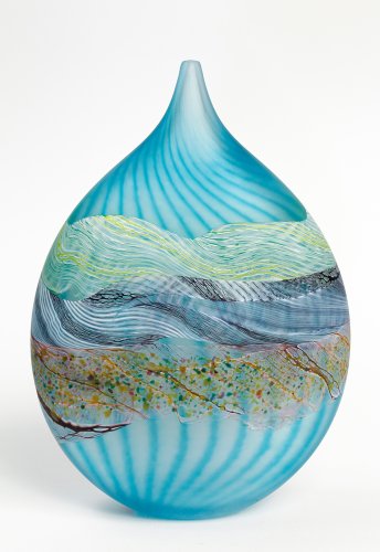 Sea Shore Flint Teardrop Vase, mediuml