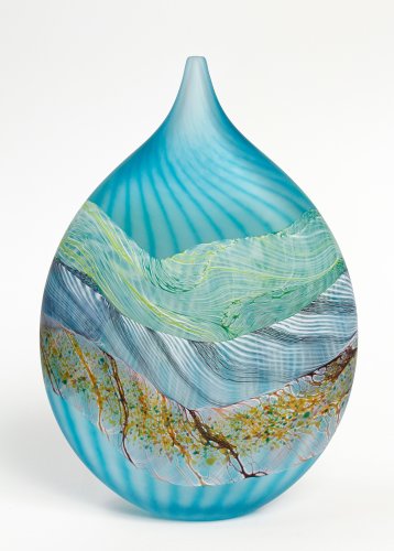 Sea Shore Flint Teardrop Vase, mediuml by Thomas Petit - alternative image