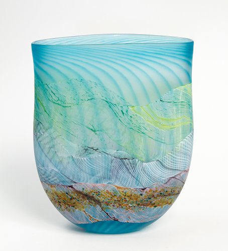 Sea Shore Flint Flat Vase, large/medium by Thomas Petit - alternative image