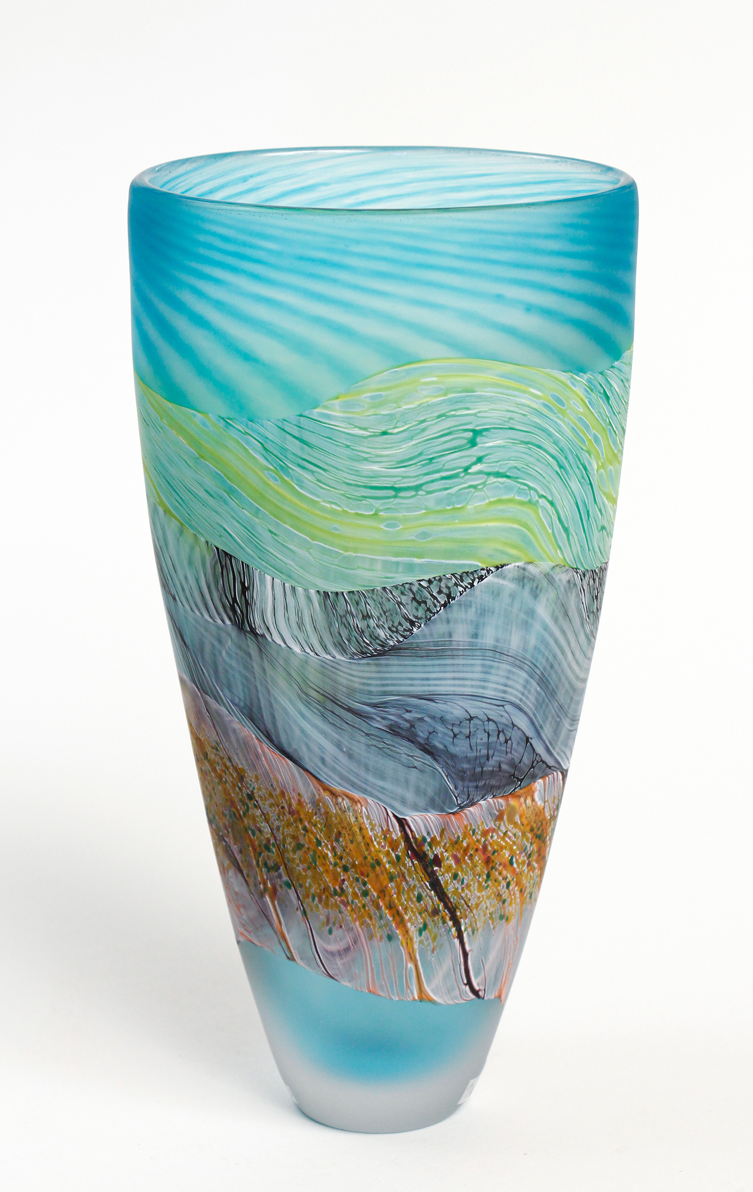 Sea Shore Flint Vase, small tall by Thomas Petit