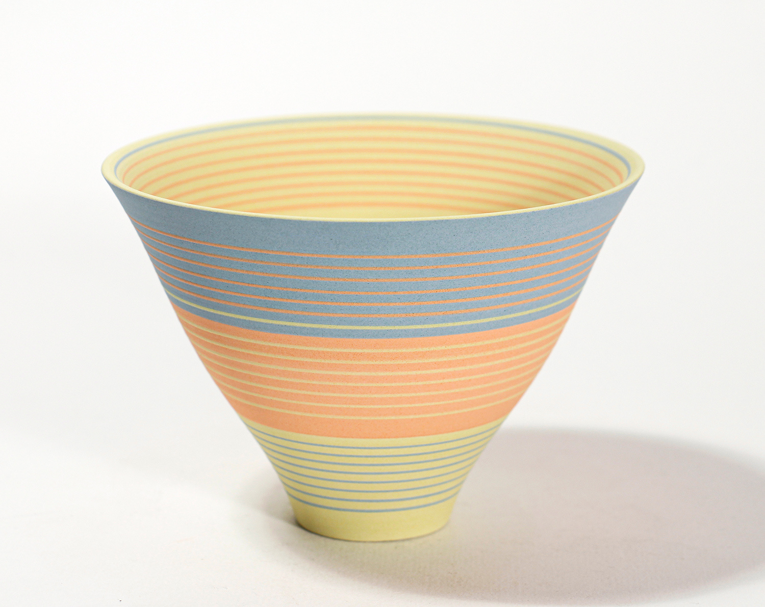 Petite Curved Blue, Orange, Yellow Saturn by Sara Moorhouse