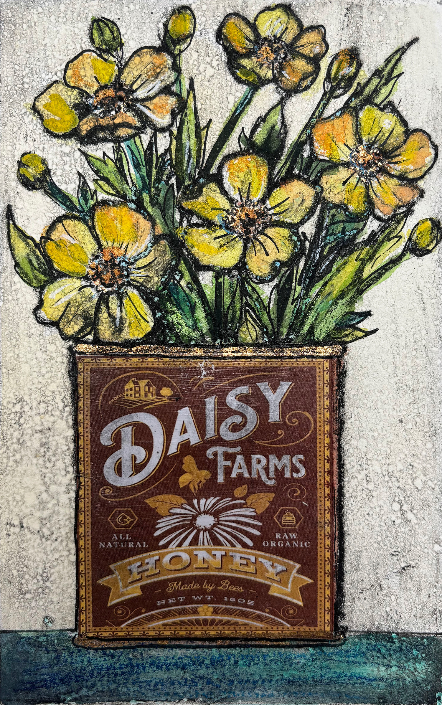 Daisy Farm Blooms by Vicky Oldfield