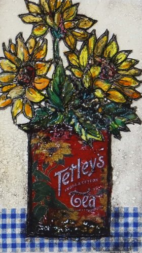Tin of Sunflowers