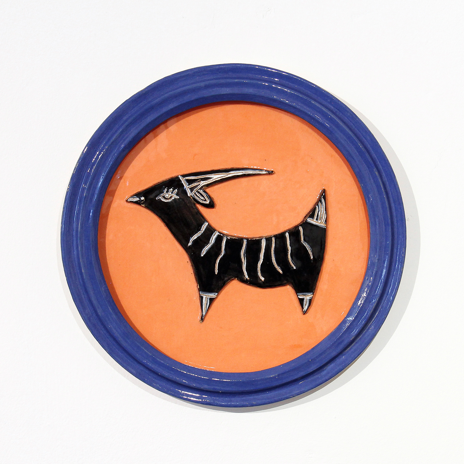 Black Buck Wall Plate by Vanessa Tannahill