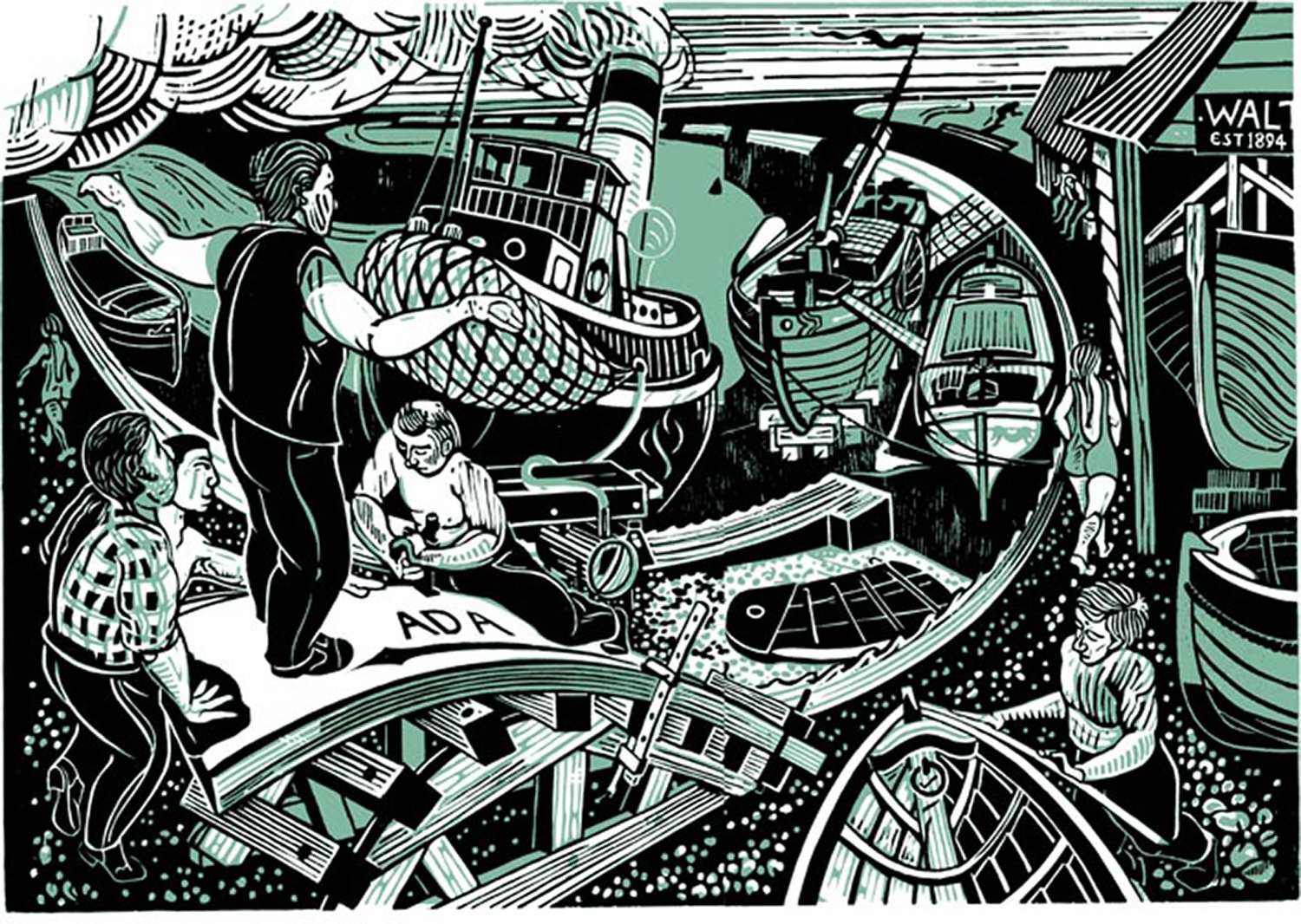Maldon Shipwrights by James Dodds