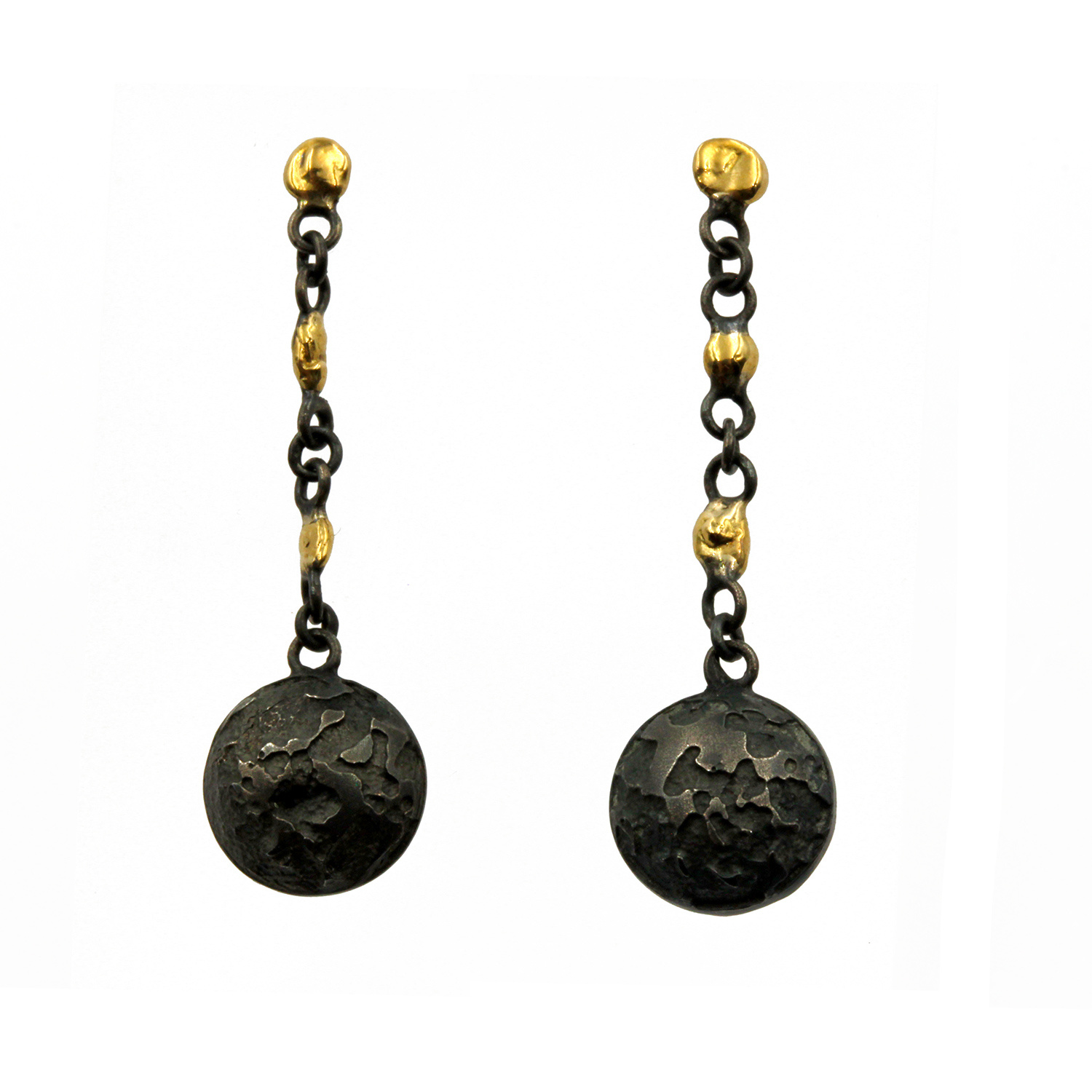 Round Drop Earrings by Agneta Bugyte