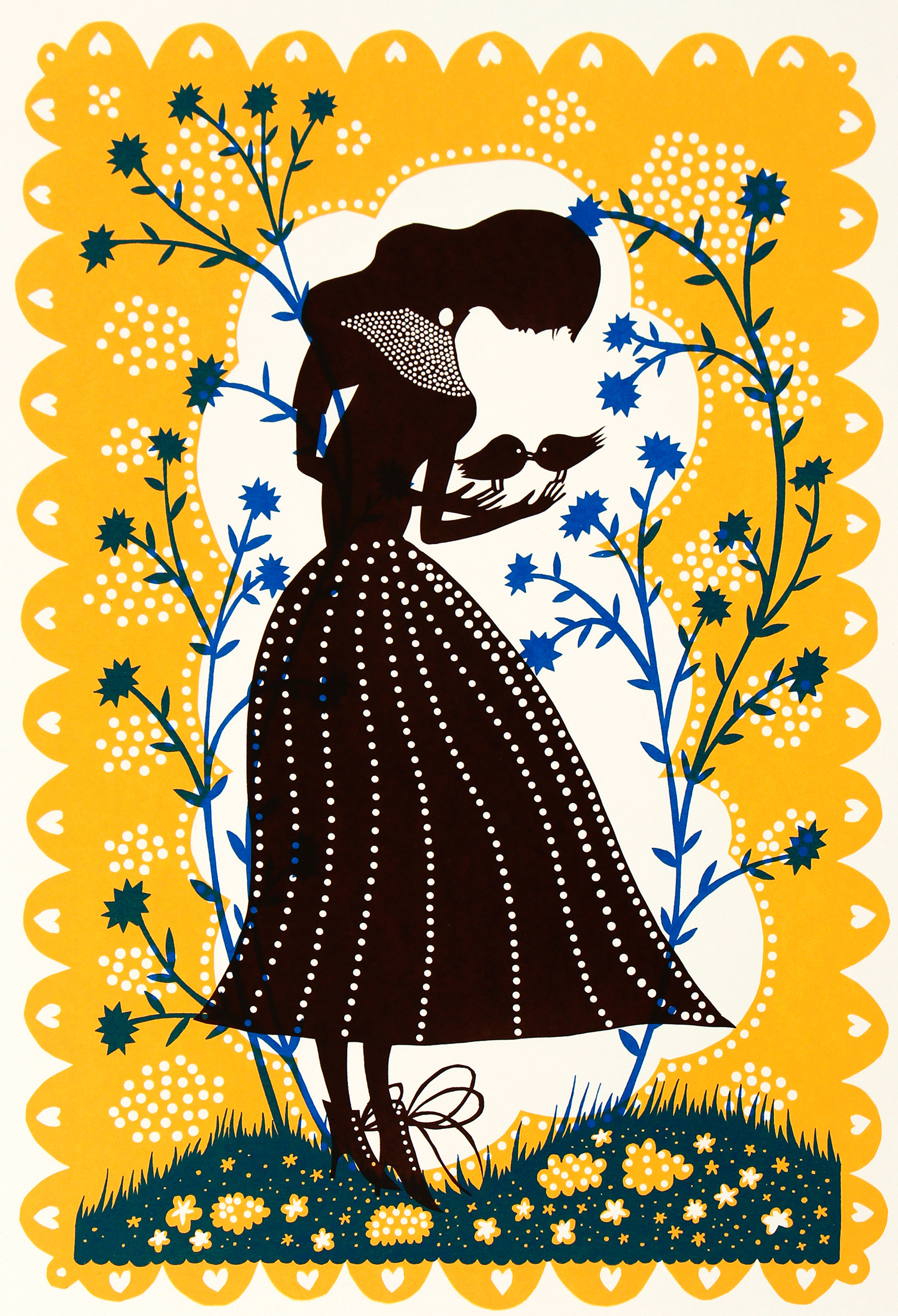 Bird Lady by Rob Ryan