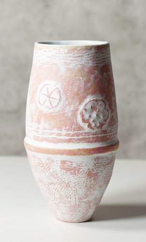 Tall Pink Pot
