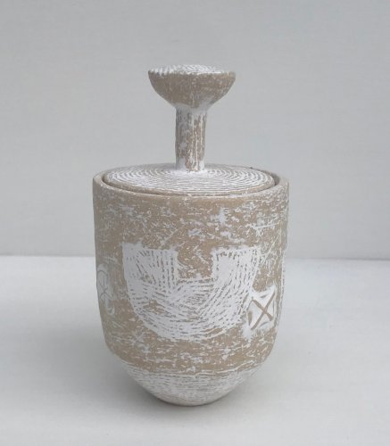 Winter Lidded Pot