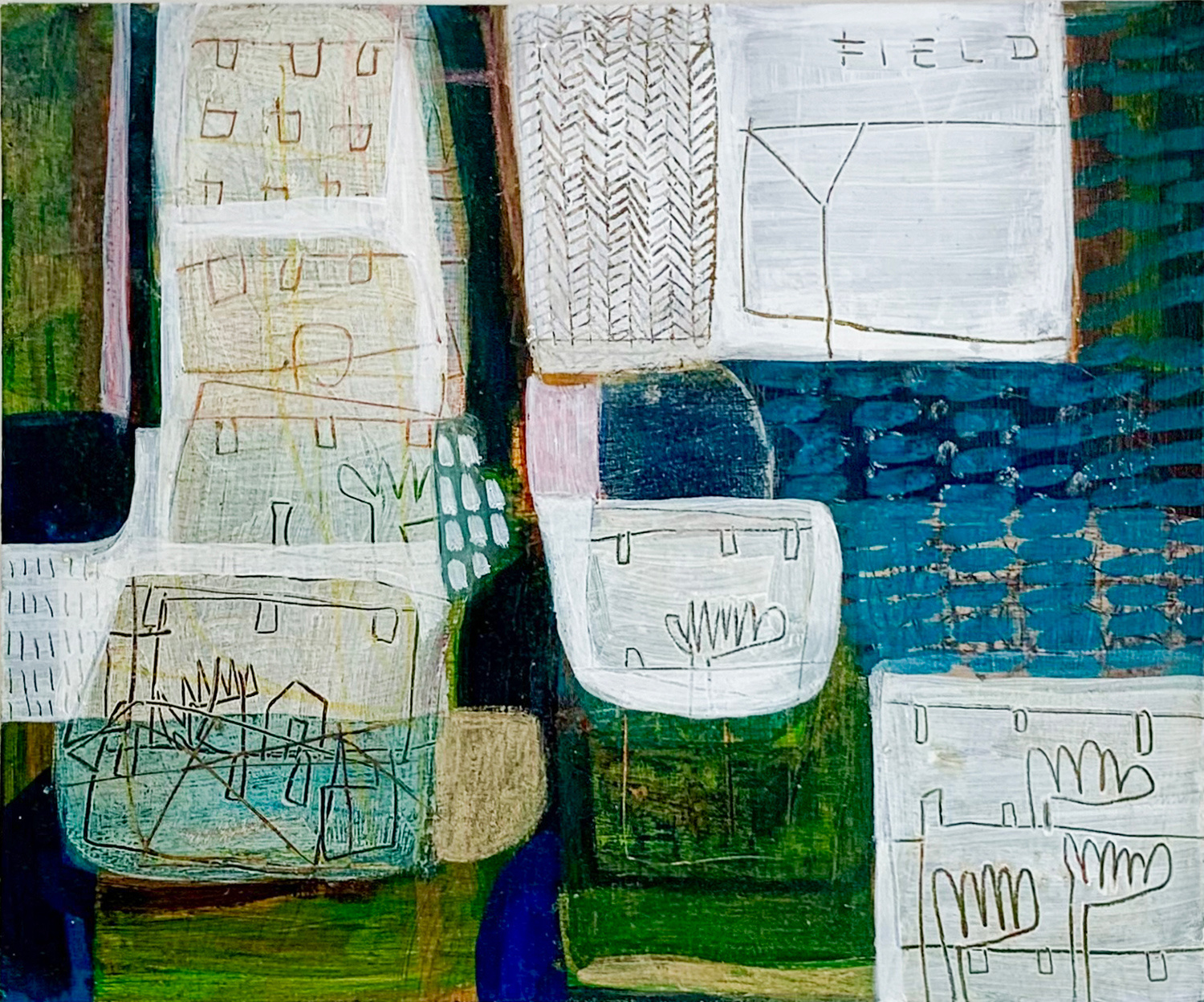 Field by the Sea by Anne Davies